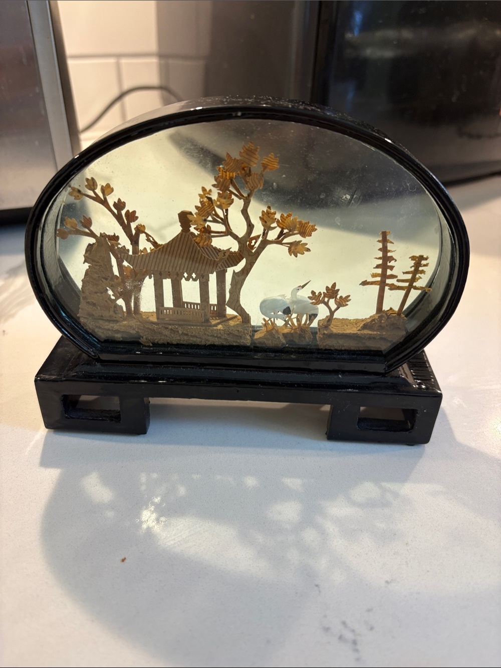 Collectable vintage Chinese Cork Art